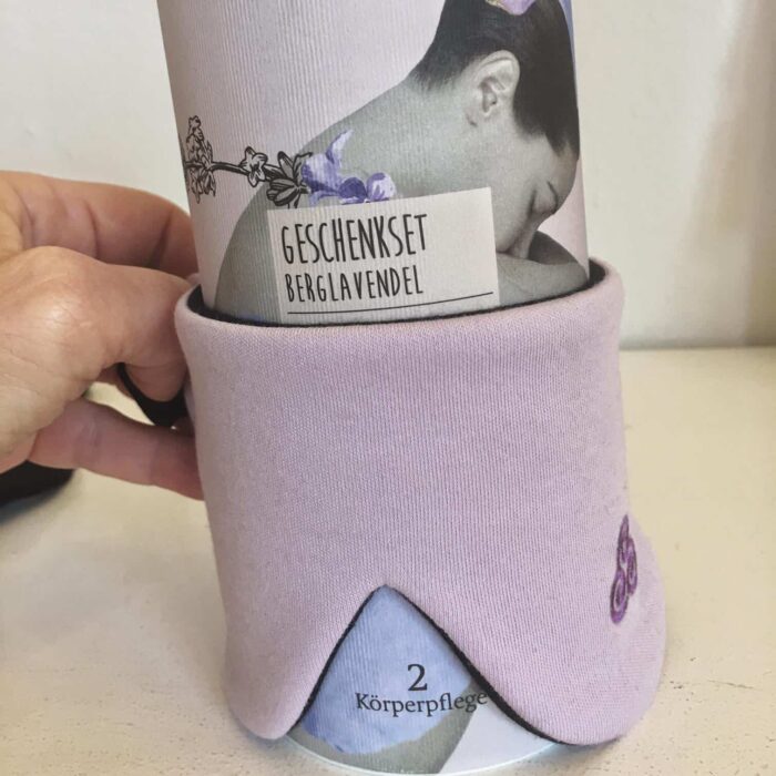 Schlafmaske Lavendelfarbig mit Geschenkbox