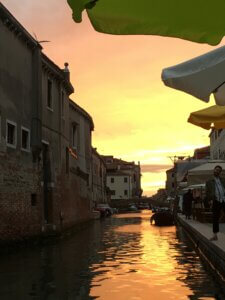 Sonnenuntergang in Venedig